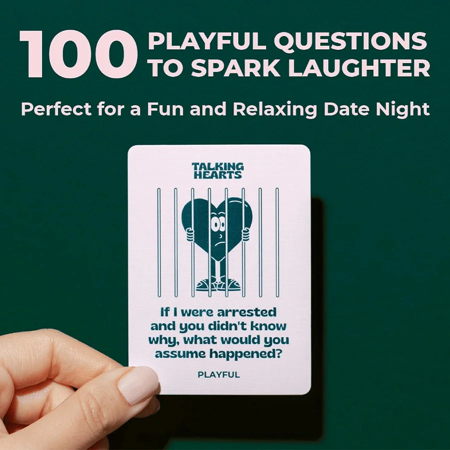 Romantic Couple's Conversation Starter Cards - 200+ Fun & Engaging Questions for Deepening Relationships, Ideal for Date Nights，