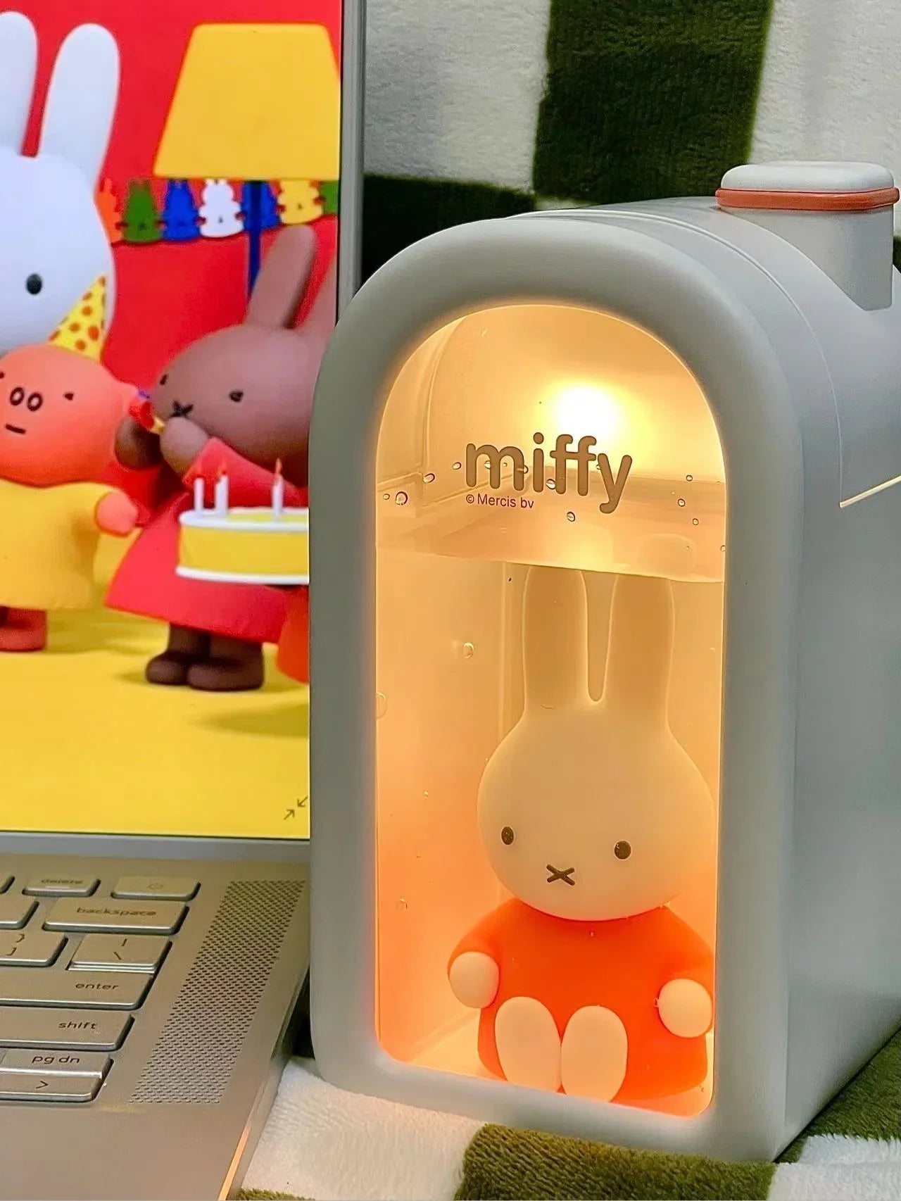 Miffy X MIPOW 380ML Cool Mist Humidifier Cute with Night Light USB Portable Air Humidifier Bedroom Home Gift